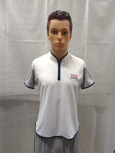 USA Racquetball Short Sleeve Shirt 1/4 Zip Women's L