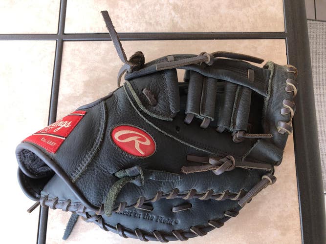 Used Right Hand Throw Rawlings First Base Premium Series Baseball Glove 12.5"