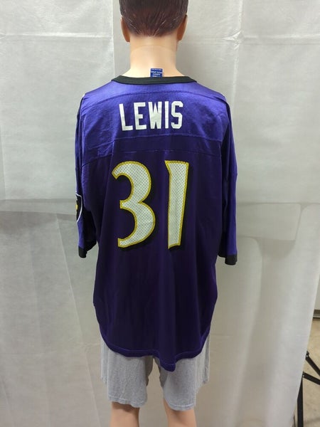 Rare Vintage Champion Baltimore Ravens #84 J. Lewis NFL Jersey Men's Size  Large