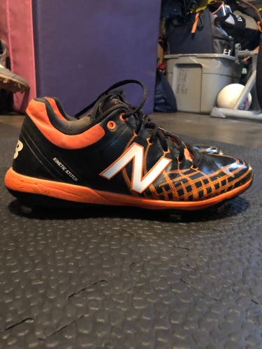 Black and Orange Men's Metal Low Top