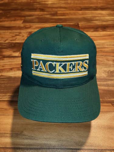 Vintage Rare Green Bay Packers NFL Sports ANNCO Hat Cap Vtg Green Snapback