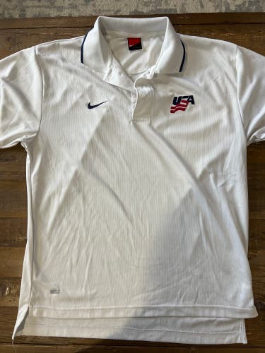 Vintage Nike Team USA IIHF World Junior Championship Polo DriFit S