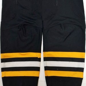 19'20 PITTSBURGH PENGUINS Adidas Black w/ Yellow Pro Hockey Game Socks Size XL