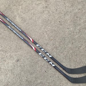 2 PACK CCM JetSpeed FT2 Pro Stock Hockey Stick Grip 75 Flex Left P90 8935