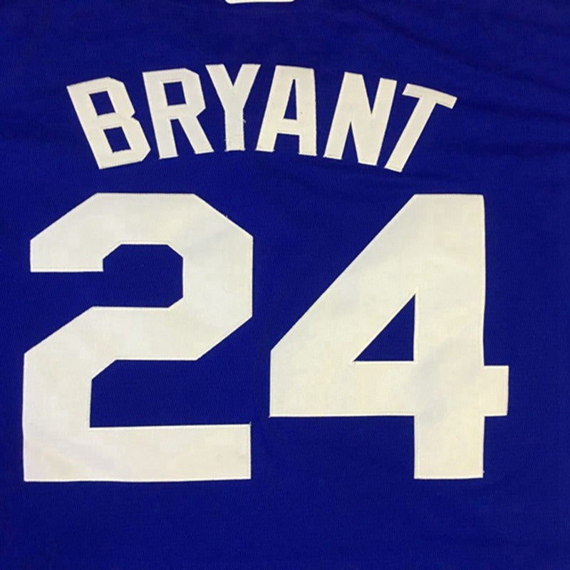 LA dodgers Kobe Bryant baseball Jersey Blue Large