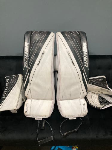 33" Bauer Supreme S190 Goalie Leg Pads
