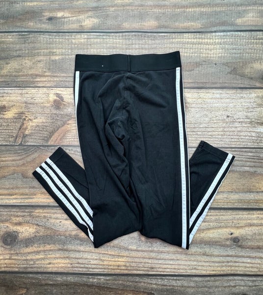 Adidas Essentials 3-Stripe Tights Black White Women's XS | SidelineSwap