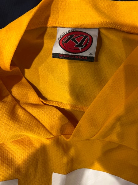 K1 yellow jersey xl #15 front and back Like New