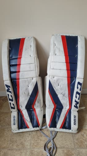 Used 28" CCM revolution 595 Goalie Leg Pads