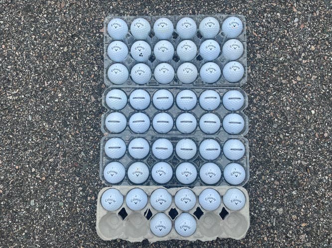 50 White Callaway Supersoft Near Mint used Golf Balls