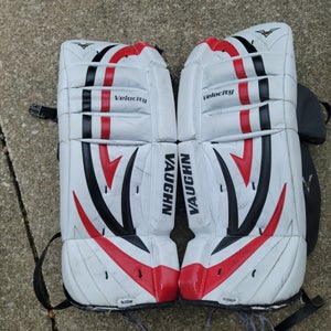Used 24" Vaughn Velocity V5 Goalie Leg Pads