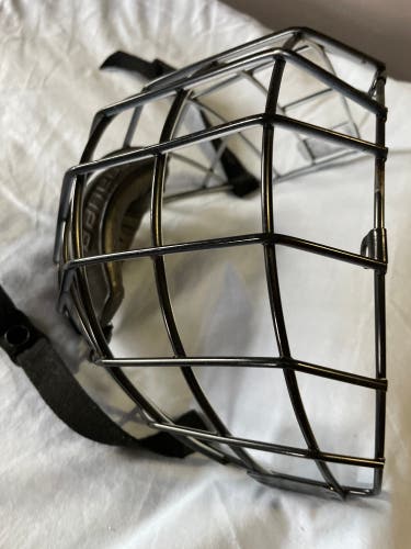 Medium Bauer Black/White Full Cage Profile II Facemask