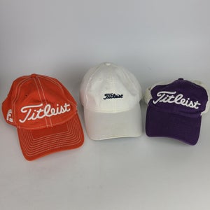 Titleist (Lot 3) FJ FootJoy Pro V1 Mesh Back Golf Hat Cap Adult Snapback