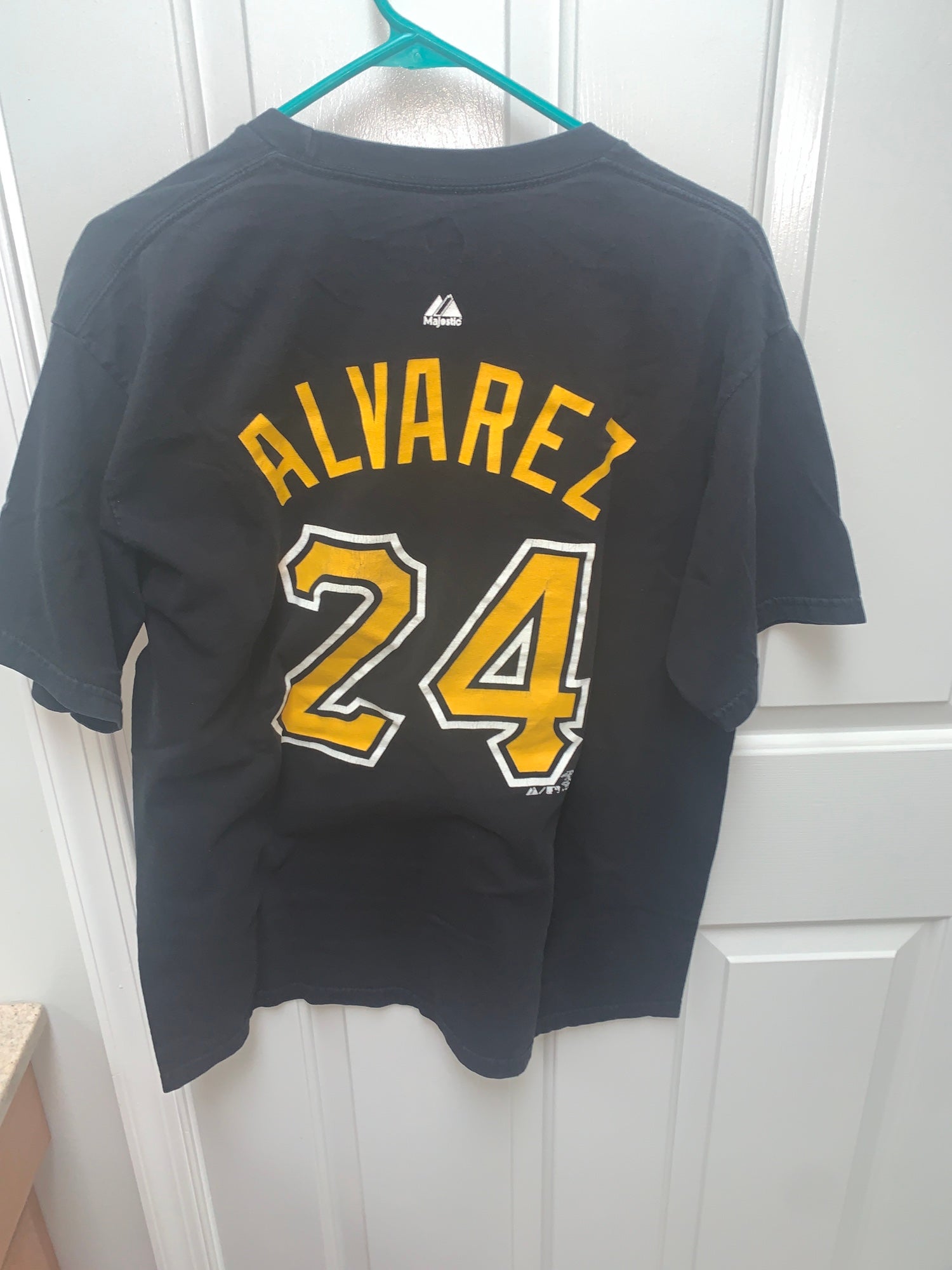 Pedro Alvarez Pittsburgh Pirates Youth Majestic MLB Black Name & Number T- Shirt