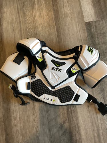 Used Large STX Cell V Shoulder Pads