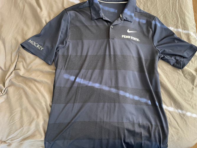 Penn State Blue Used Medium Nike Polo