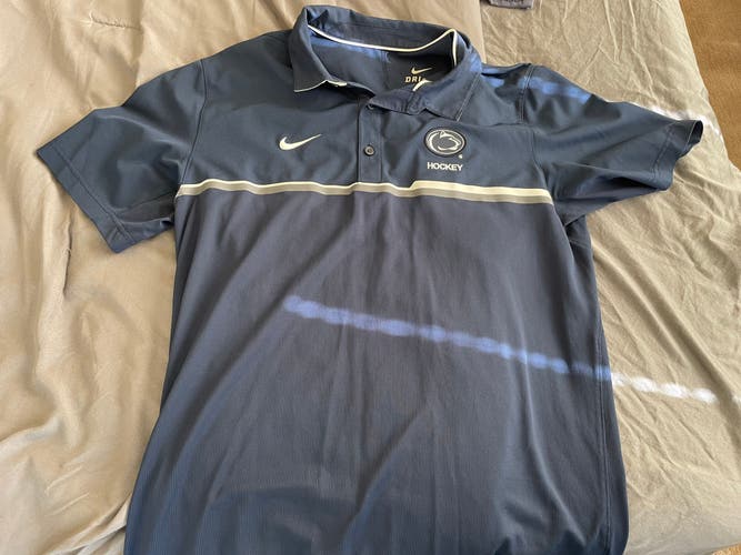 Penn State Blue Used Medium Nike Polo