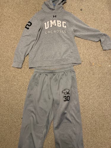 Umbc Lacrosse Team Issued Sweat Shirt and Sweat Pants