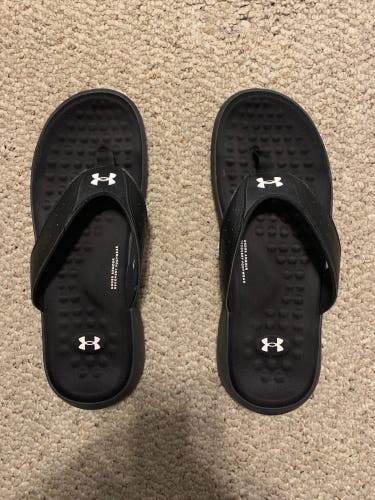 Black New Size 11 (Women's 12) Under Armour Sandals