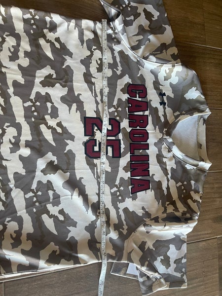 South Carolina Game Cocks Under Armour Camouflage Baseball Game Jersey  Adult XL