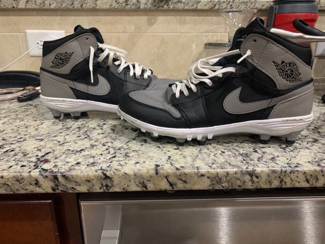 Nike Jordan 1 TD Mid Shadow Grey Cleats
