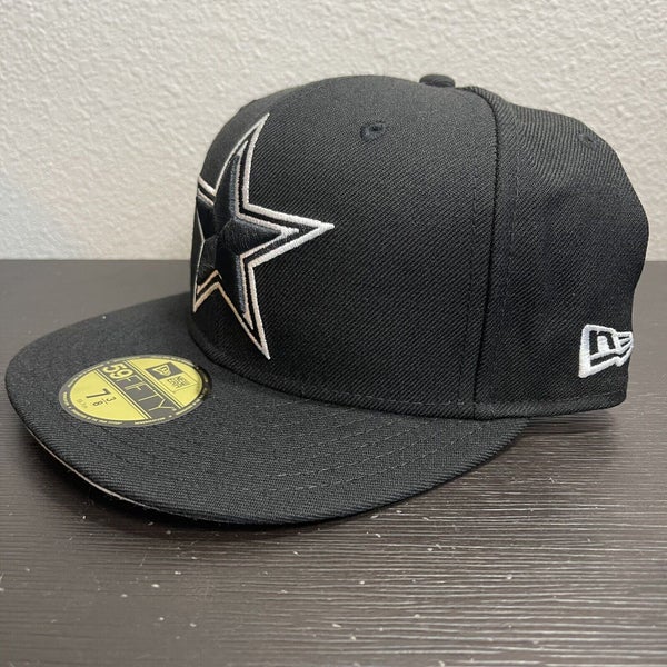New Era Dallas Cowboys Hat Black Corduroy Script 59Fifty Fitted Cap Size 7  3/8