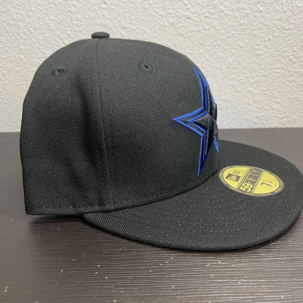 all black dallas cowboys fitted hat