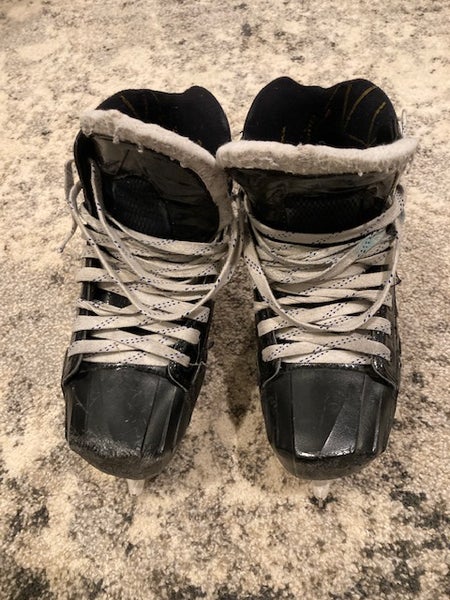 Junior Used Bauer Supreme S190 Hockey Goalie Skates Regular Width Size 6.5
