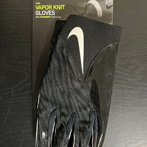 Nike Vapor Knit Football Gloves Receiver Black Size XL