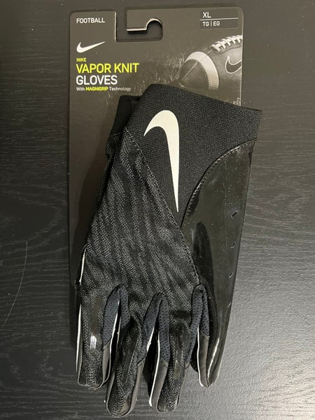 Nike Vapor Knit Football Gloves Receiver Black Size XL