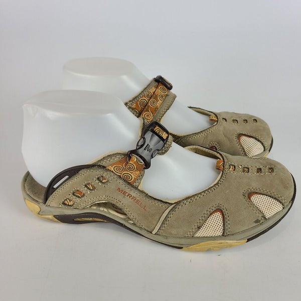 leksikon tæerne Forholdsvis Merrell Vibram Siren Ginger Brindle Walking Sandals J85144 Women's Size 7.5  | SidelineSwap