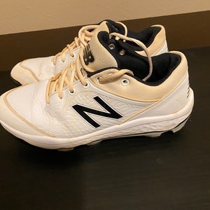 White Men's Molded Cleats Low Top