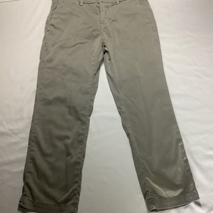 Banana Republic Ladies Grey Chino Pants size O p Straigjt Crop Box E