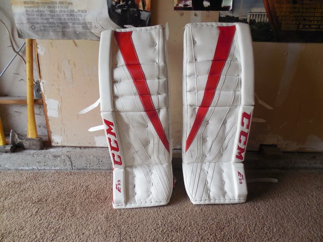 Used 33" CCM Extreme Flex E3.9 Goalie Leg Pads