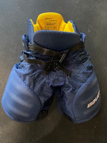 Blue Youth Small Bauer Supreme TotalOne MX3 Hockey Pants