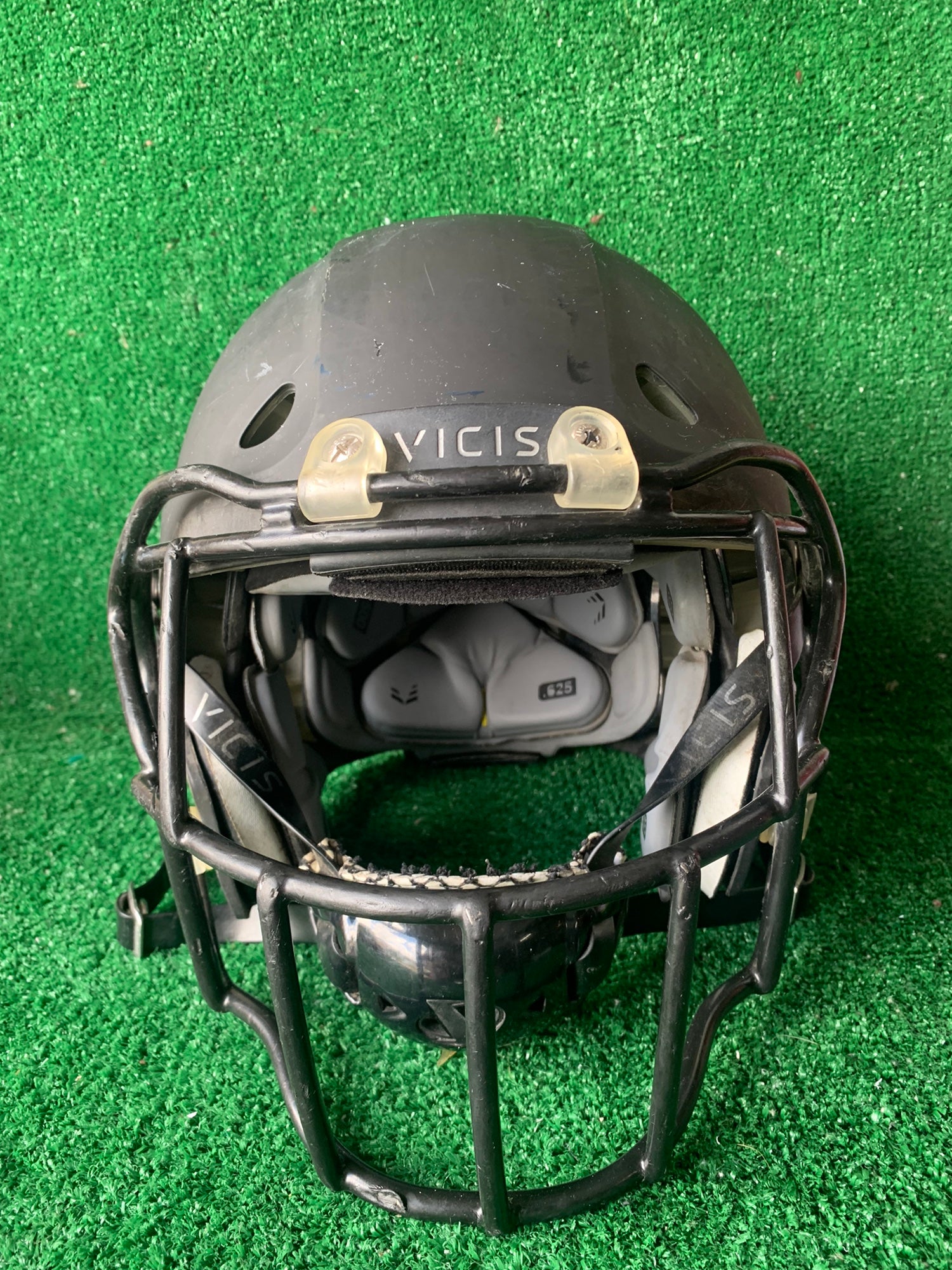 youth small black football helmet