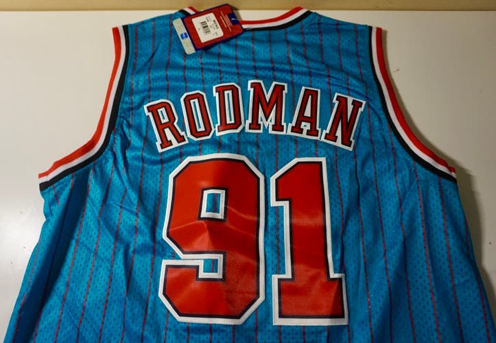 CHICAGO BLUE BASKETBALL JERSEY Adult Men's New Size LARGE Jersey RODMAN #91