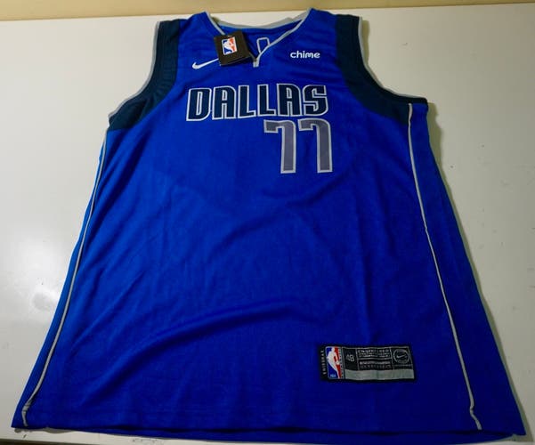 DALLAS DONCIC BASKETBALL REPLICA JERSEY New MEN'S 48 MEN'S MEDIUM #77