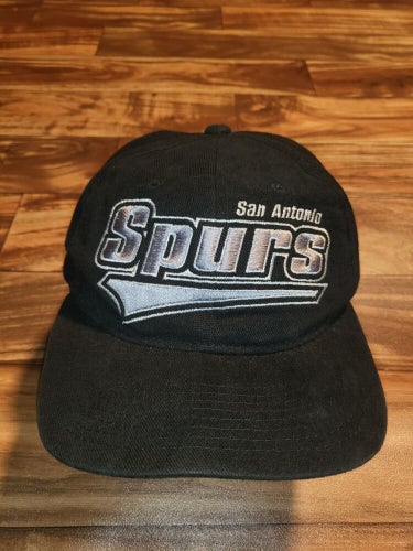 Vintage Rare Starter San Antonio Spurs NBA Basketball Black Dome Hat Snapback