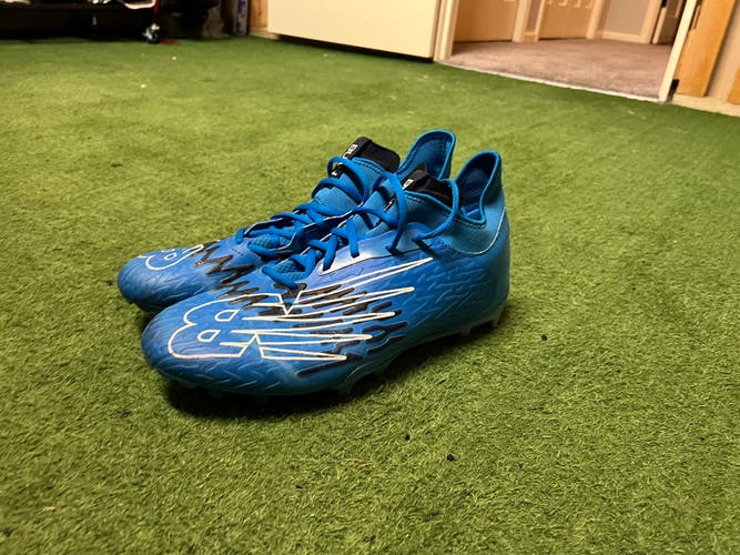 Blue Men's Turf Cleats Low Top Burn X3