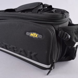 Topeak MTX Trunkbag EXP Bag with Panniers 16.6L Rear Rack MTX Quicktrack Cycling