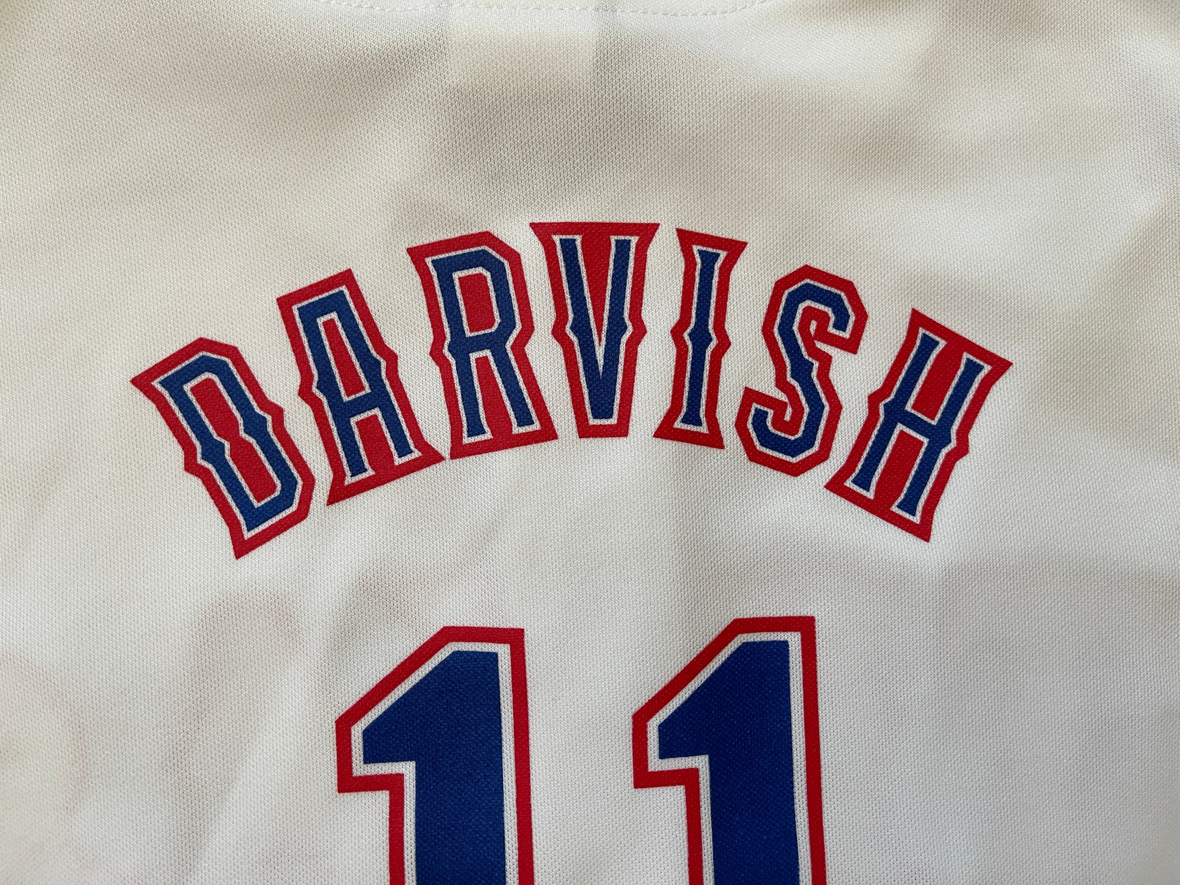 Majestic Texas Rangers Yu Darvish #11 Boys Medium Blue Jersey