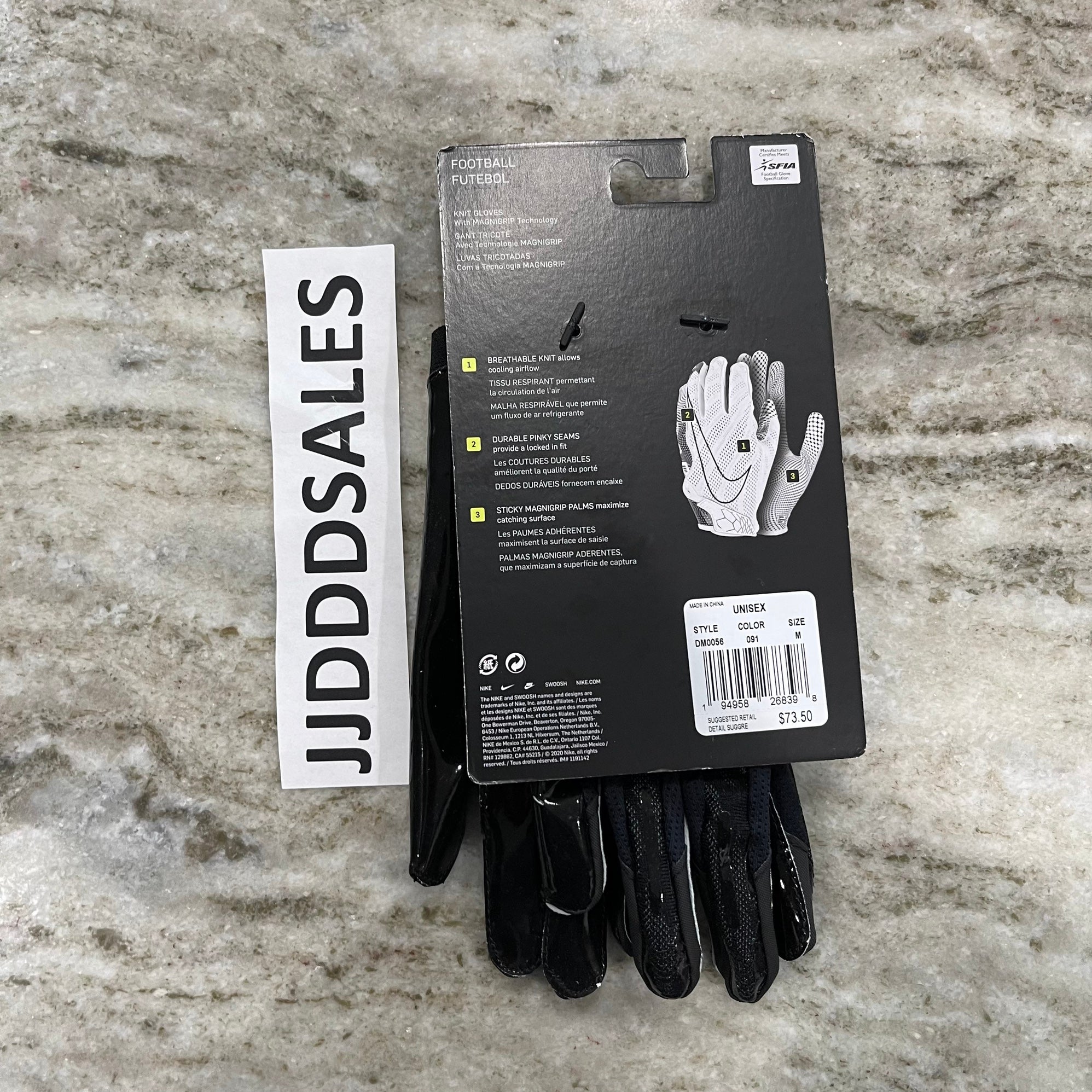 hail Quite Spider Nike Vapor Knit Elite Magnagrip Football Receiver Gloves Black Size Medium  DM0056-091 $73.50 NWT | SidelineSwap