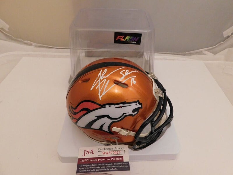 Denver Broncos Jake Plummer Autographed Flash Mini Helmet Jsa Coa