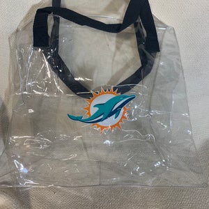 Miami Dolphins transparent tote bag