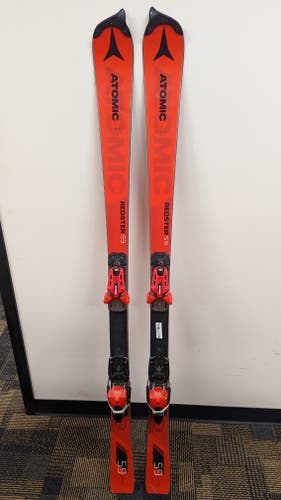 Used Men's 2020 Atomic Racing Redster FIS SL Skis With Bindings Max Din 16