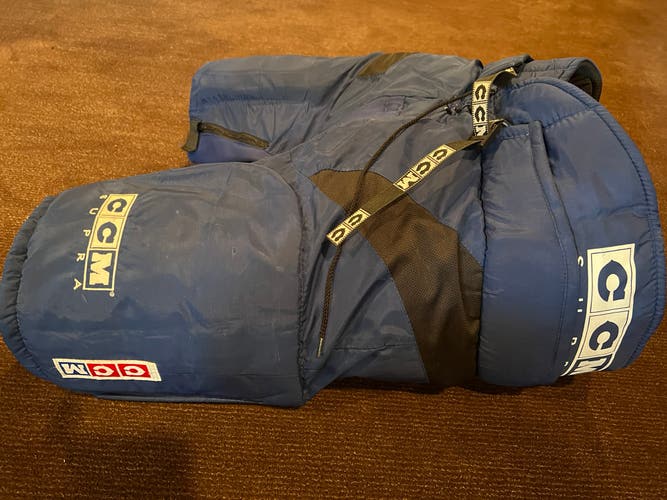 Used (1 Season) Senior XL CCM Supra MHP420 Blue/White Hockey Pants