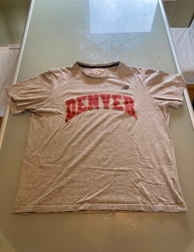 Denver Gray Used Large New Balance Shirt & Big East Regular Season Champions Shirt