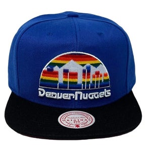Denver Nuggets Mitchell & Ness NBA Snapback Hat Hardwood Classics Cap Retro