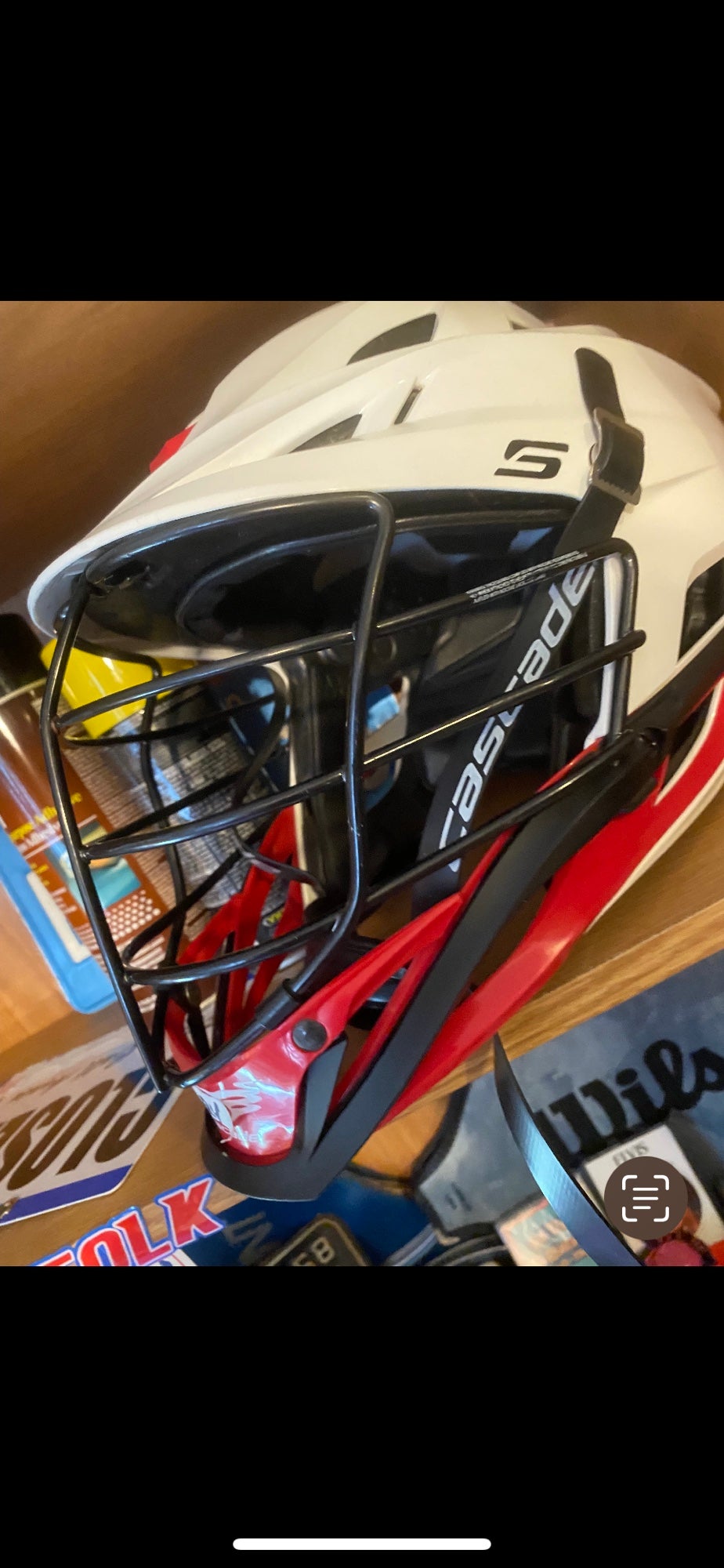 WARRIOR Lacrosse Helmet TII One Size Fits Most Red 